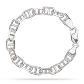 Sterling Silver Mariner Link Bracelet with Lobster Clasp from Nautical Treasure Jewelry In The Florida Keys